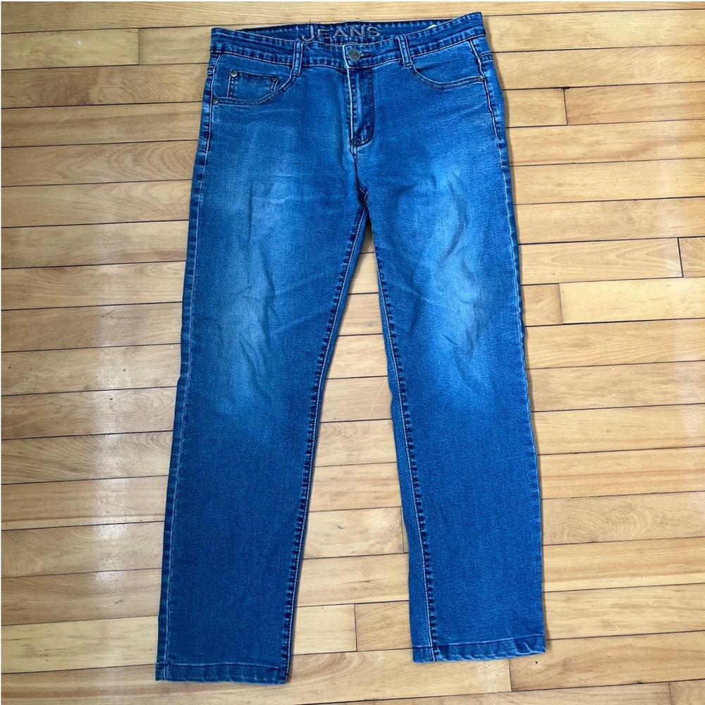 Dolce & Gabbana D&G Y2K Jeans Mens Straight Leg Blue Medium Wash Denim 34x29